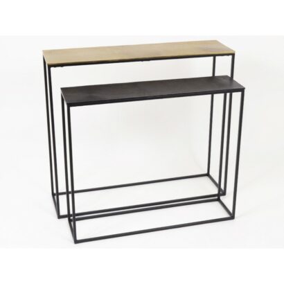 Console dorée 90cm Khloe - Pujol Maison