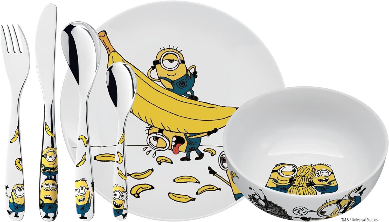 Ensemble vaisselle "Les minions" - 6 pièces