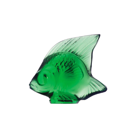 LALIQUE - Poisson cristal émeraude