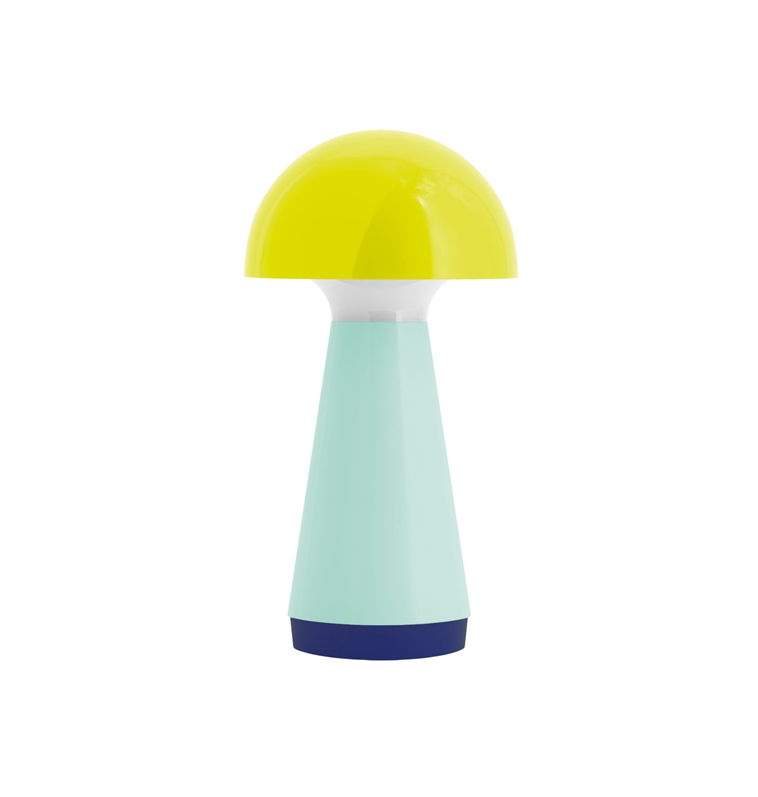 Lampe de table tactile "Bobby" jaune - h18cm