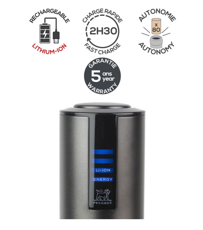 PEUGEOT -Tire-bouchon électrique automatique "Elis Touch"