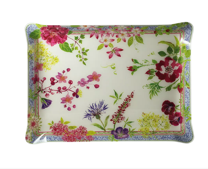 GIEN - Plateau acrylique grand modèle "Millefleurs"