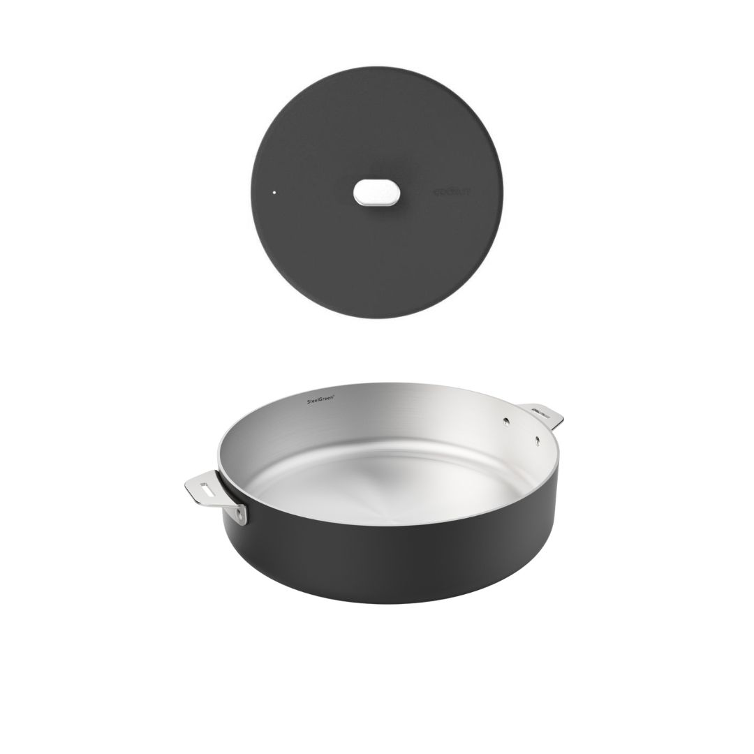 COOK'UT - Sauteuse et couvercle Ø28cm "La Merveilleuse - Graphite"