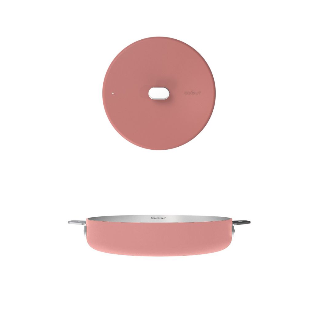 COOK'UT - Poêle et couvercle Ø24cm "La Merveilleuse - Guimauve"