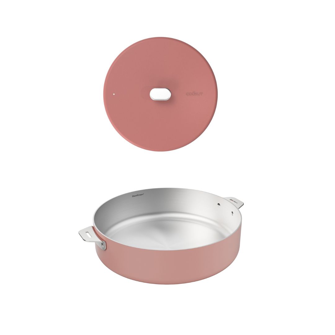 COOK'UT - Sauteuse et couvercle Ø28cm "La Merveilleuse - Guimauve"