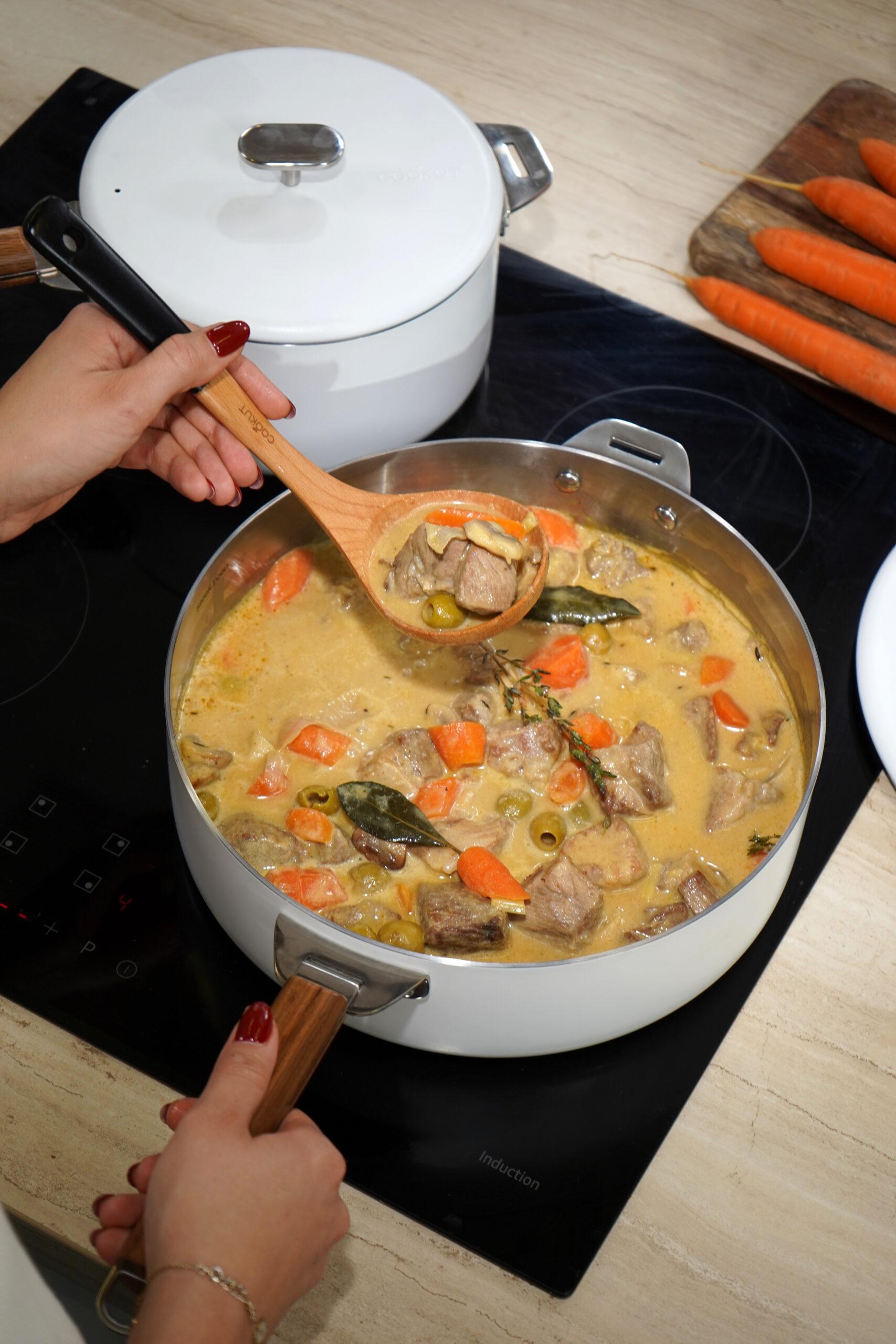 COOK'UT - Sauteuse et couvercle Ø28cm "La Merveilleuse - Polaire"