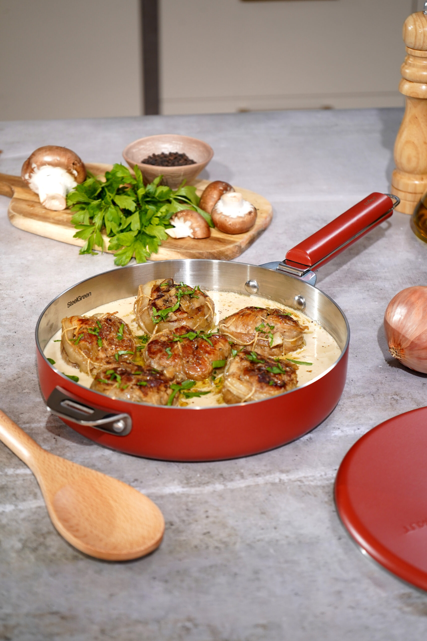 COOK'UT - Poêle et couvercle Ø24cm "La Merveilleuse - Passion"